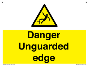 Danger Unguarded edge